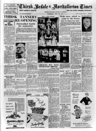 cover page of Ripon Gazette published on May 25, 1950