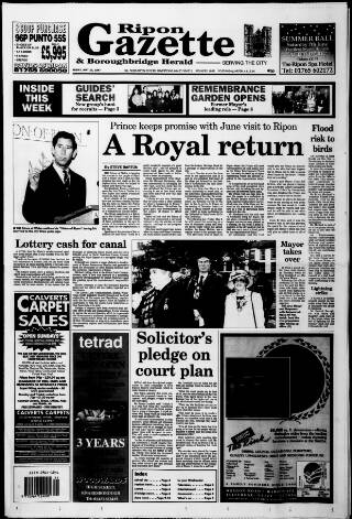 cover page of Ripon Gazette published on May 23, 1997