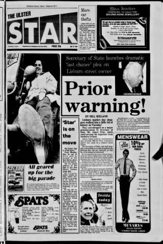 cover page of Ulster Star published on May 25, 1984