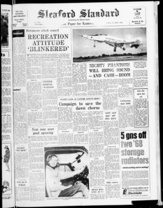 cover page of Sleaford Standard published on May 31, 1968