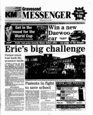 cover page of Gravesend Messenger published on June 10, 1998