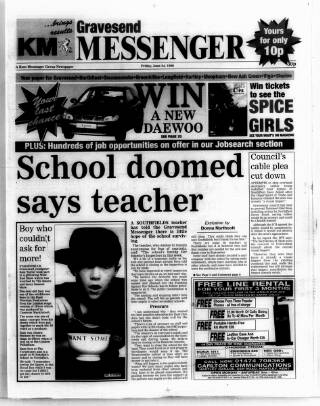 cover page of Gravesend Messenger published on June 24, 1998