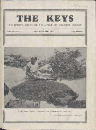 cover page of The Keys published on July 1, 1939